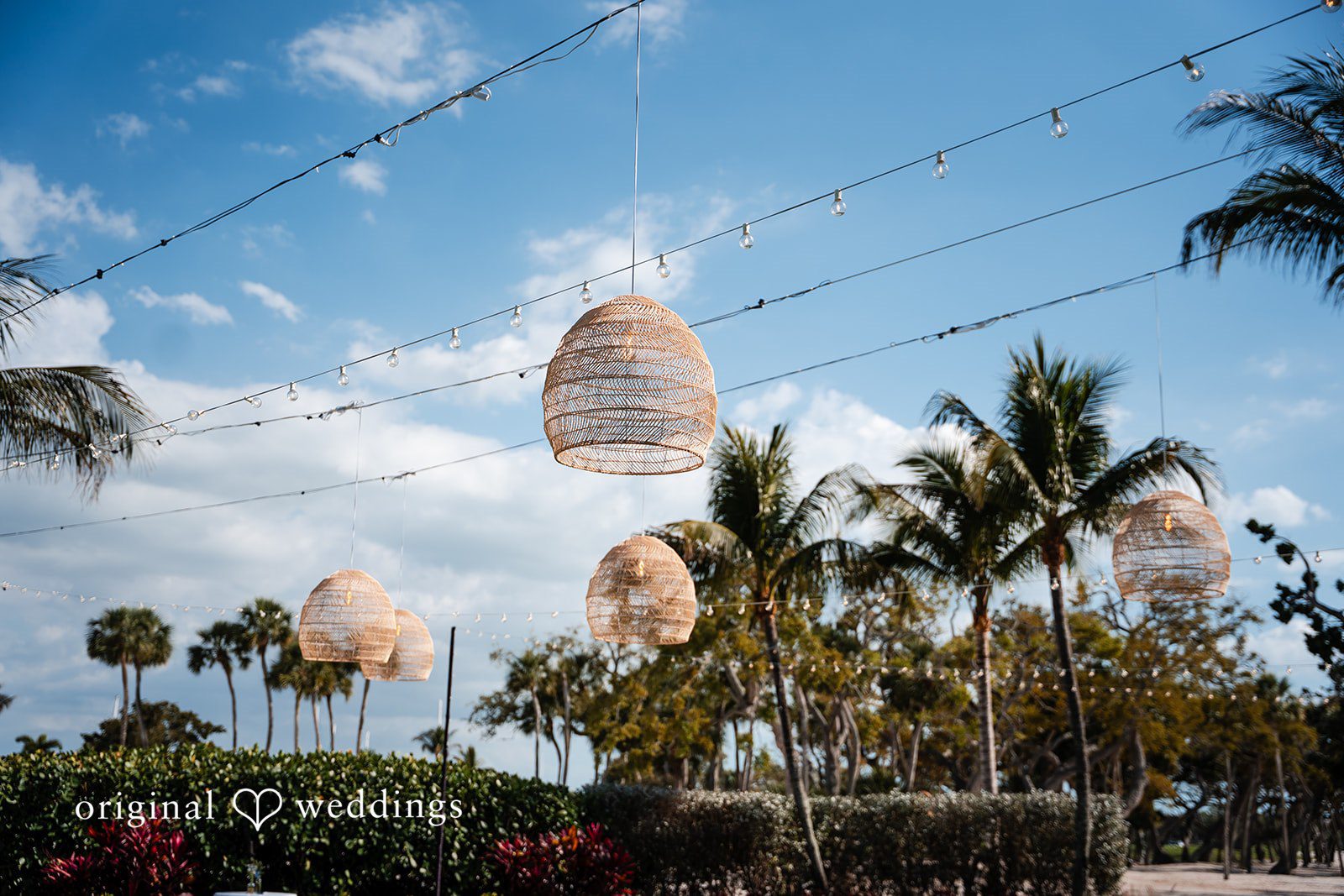 Beautiful wedding venue prepared for celebration