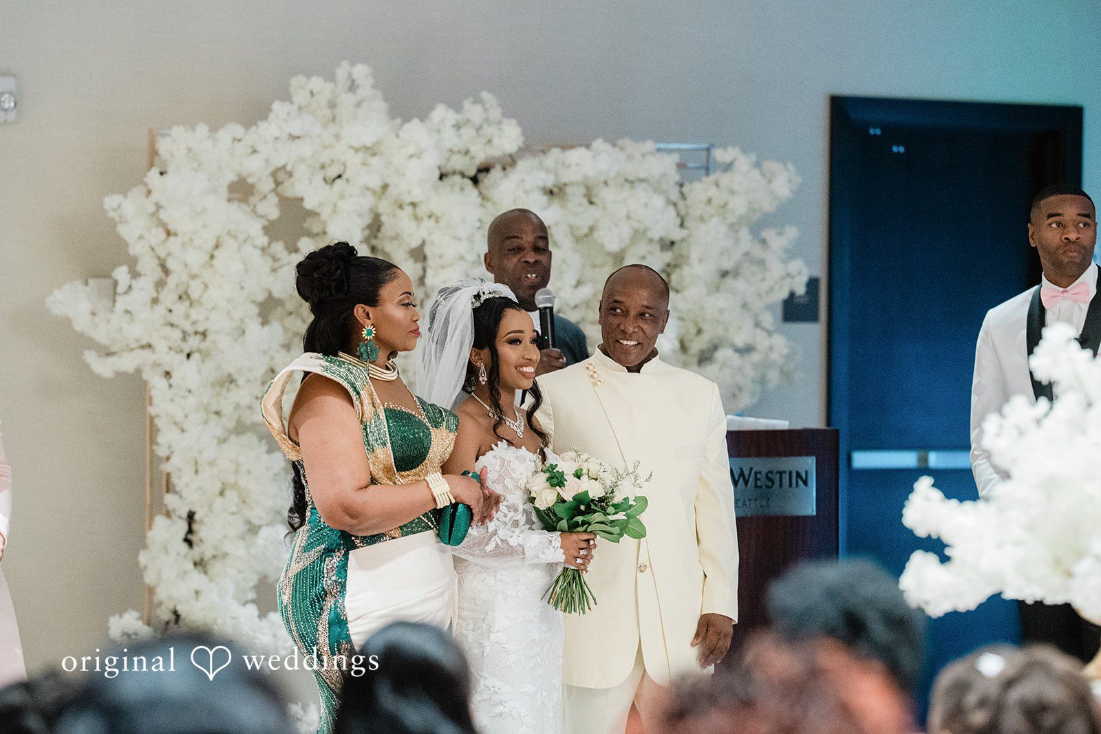 Beautiful picture of couple during ceremony