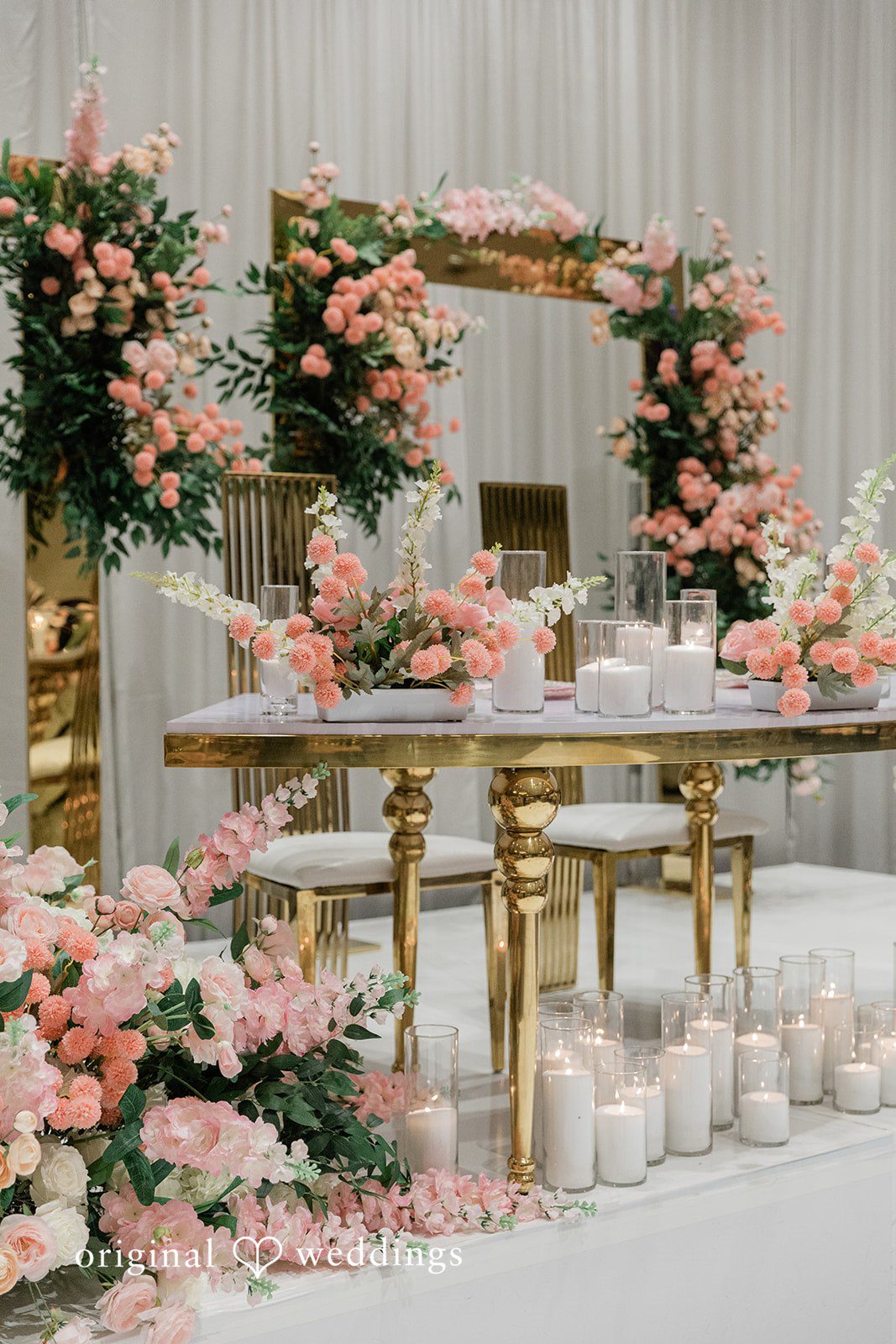 Seattle wedding photography by original weddings capturing beautiful decoration at The Westin Seattle
