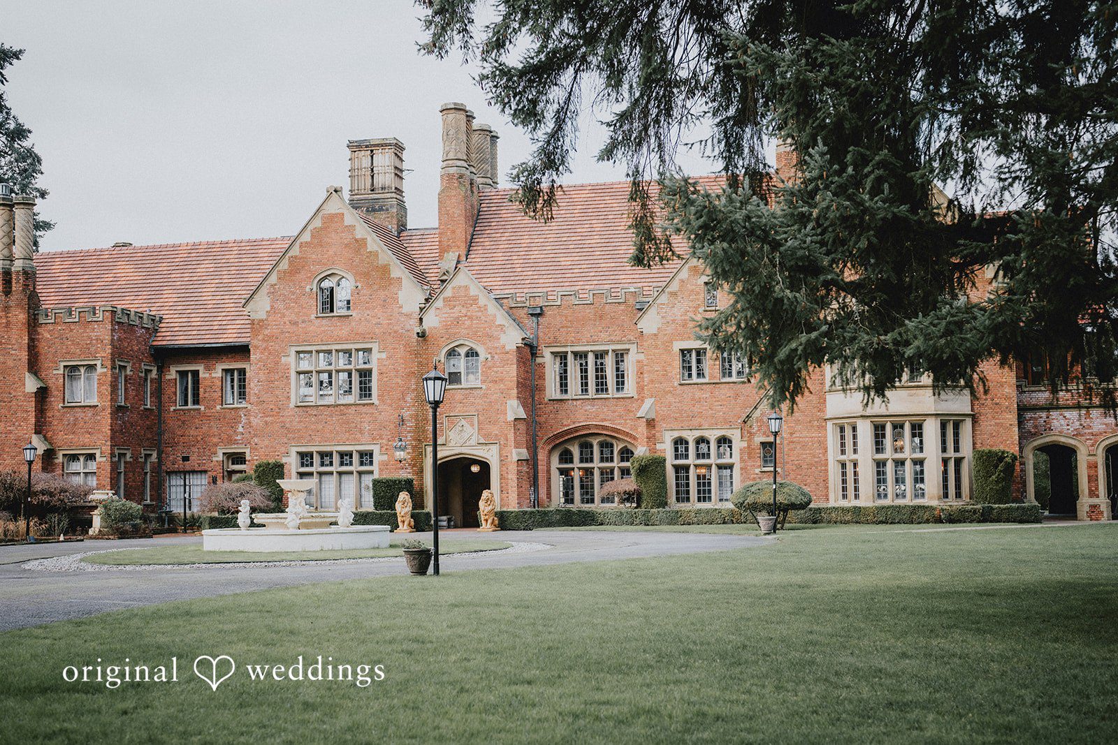 Kaydee + Jameson Stunning castle architecture at Thornewood Castle