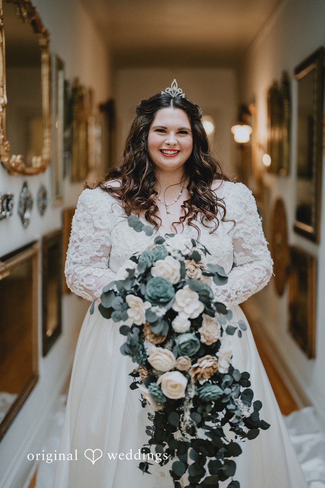 Kaydee + Jameson Beautiful bride portrait in castle surroundings
