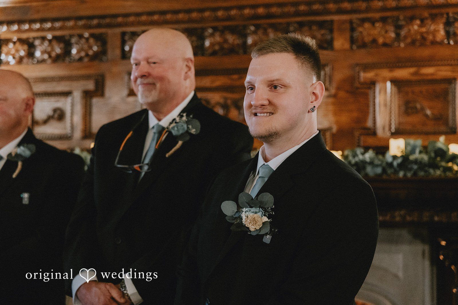 Kaydee + Jameson Groom waiting for his bride before the wedding ceremony