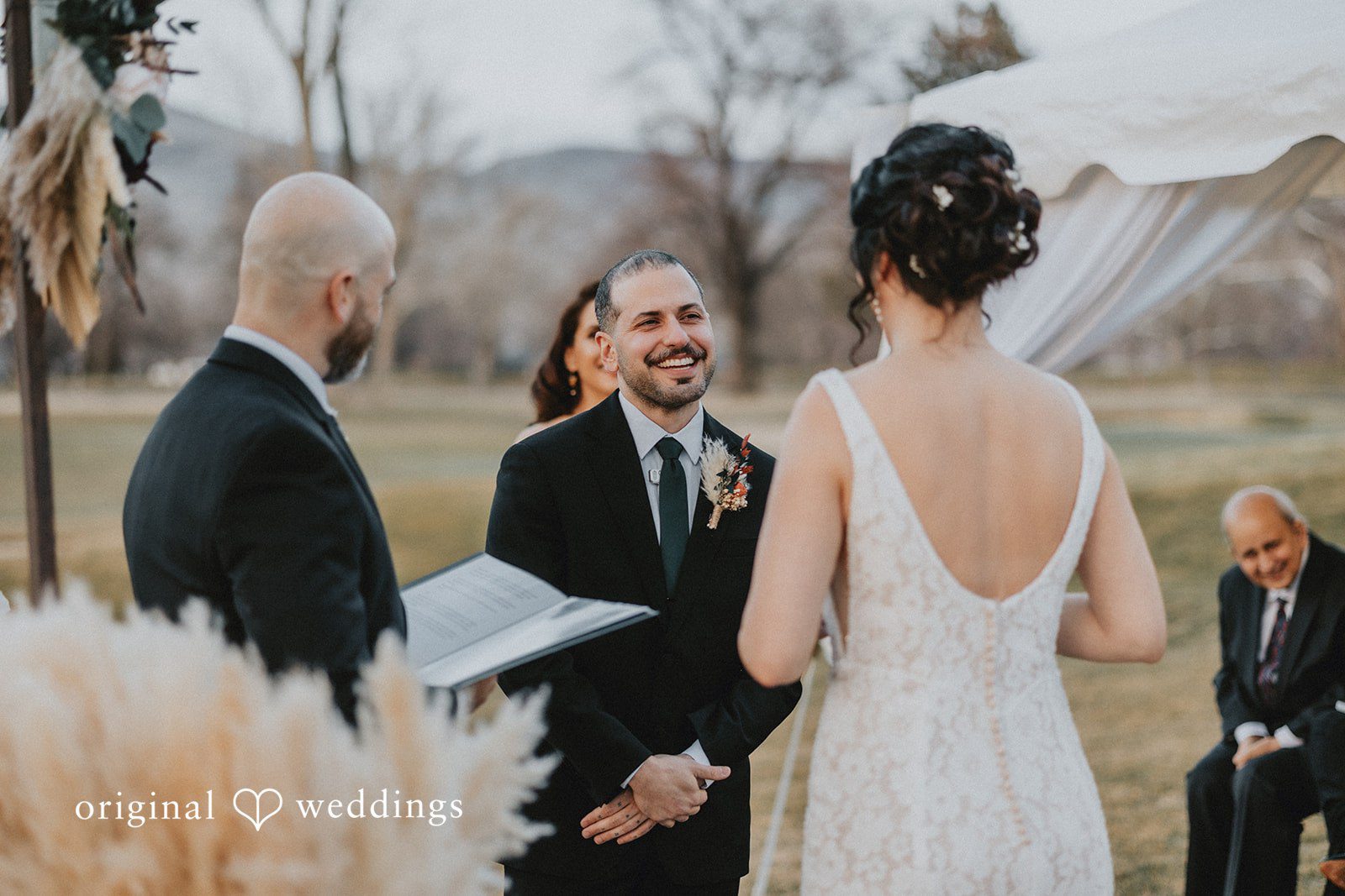 Parsa + Kiley Emotional speeches create touching moments during the ceremony.