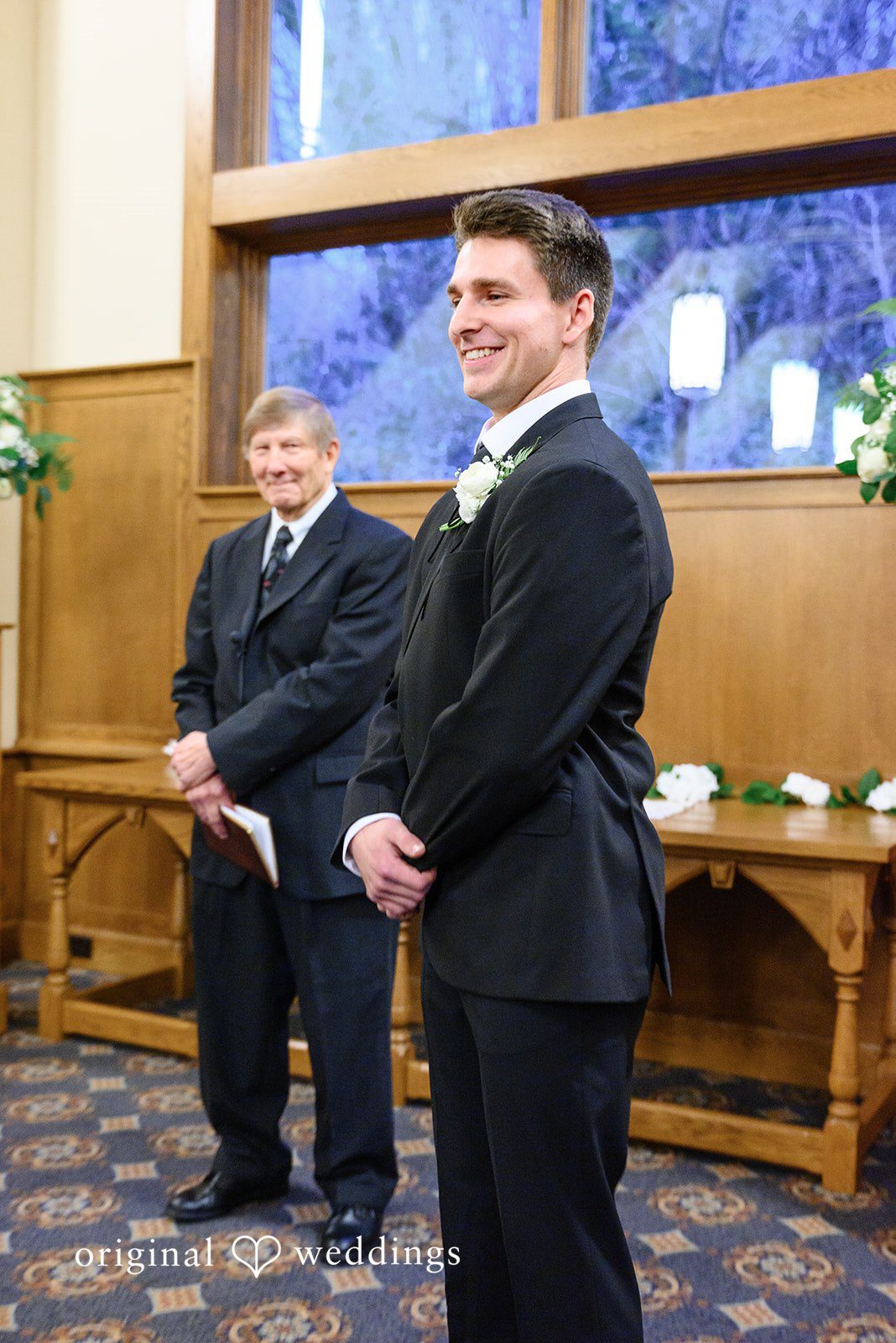 Avery + Ben Groom waiting and looking for bride