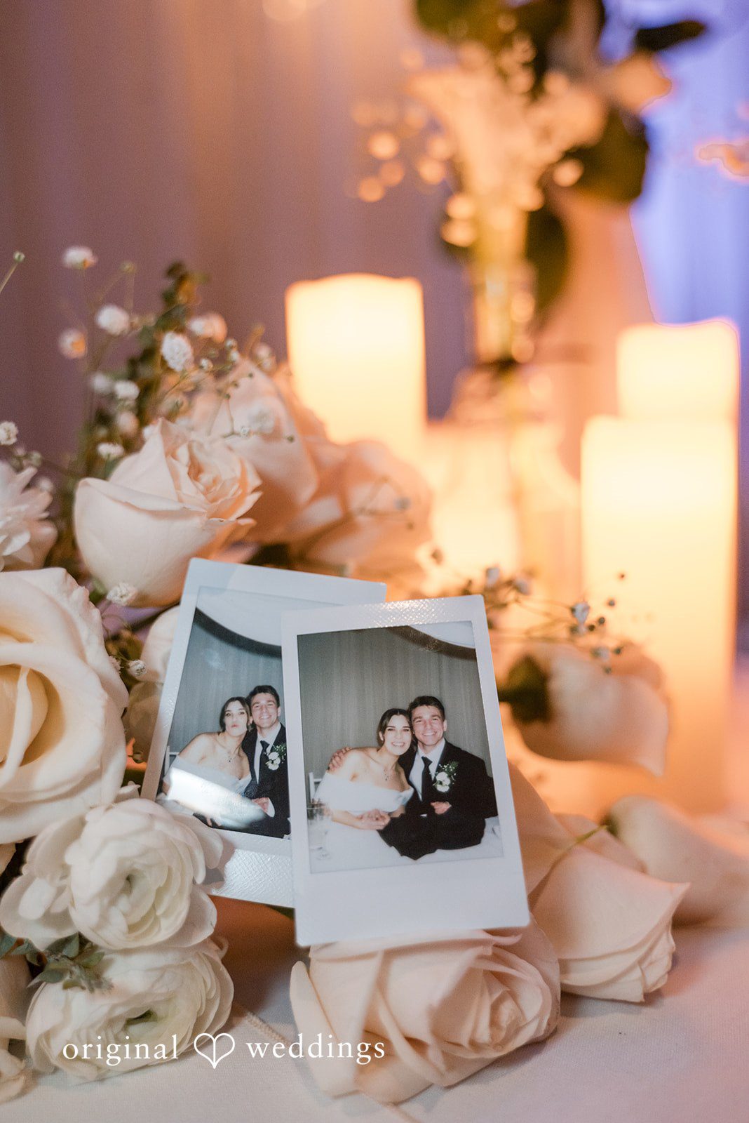 Avery + Ben Floral decoration with couple's pictures