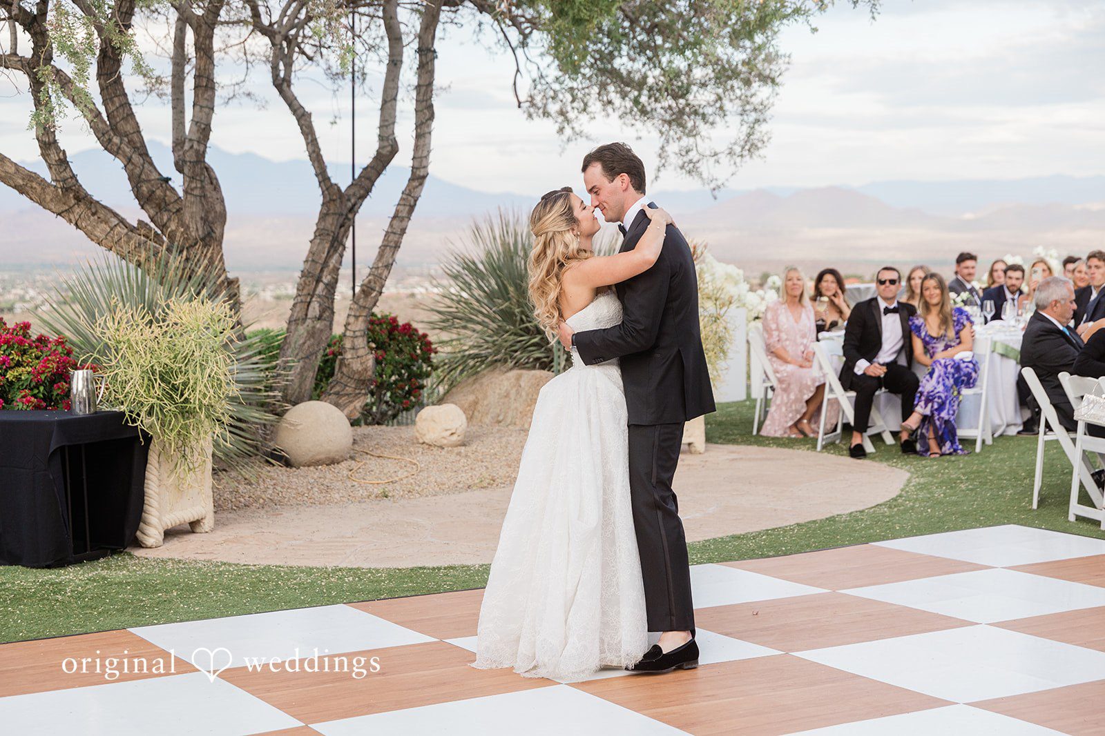 Kathryn + Calum Romantic first dance portrait during the reception