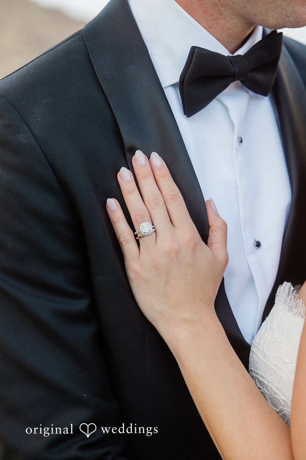 Kathryn + Calum Close-up of the couple’s wedding rings