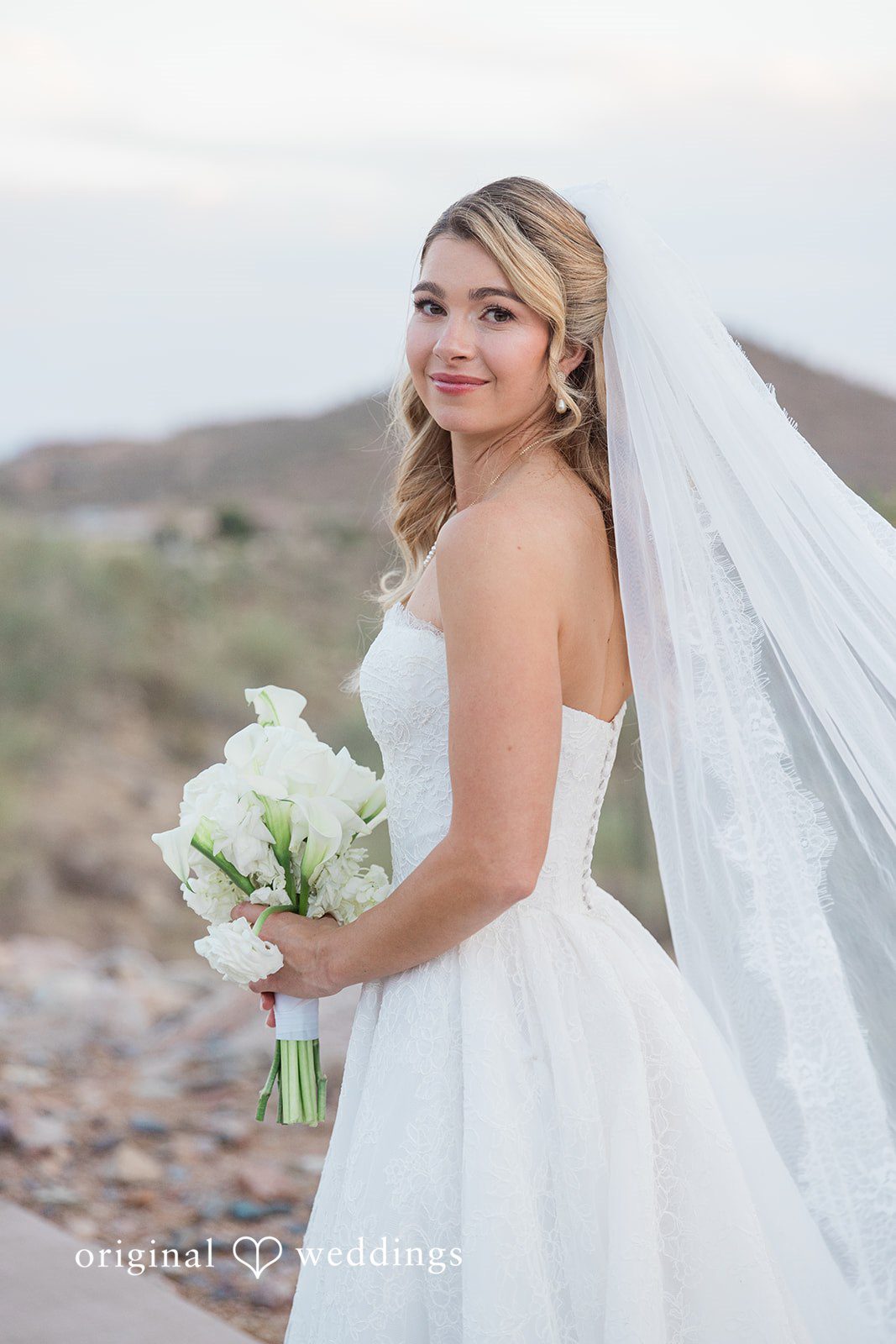 Kathryn + Calum Bridal portrait after getting ready for the wedding ceremony