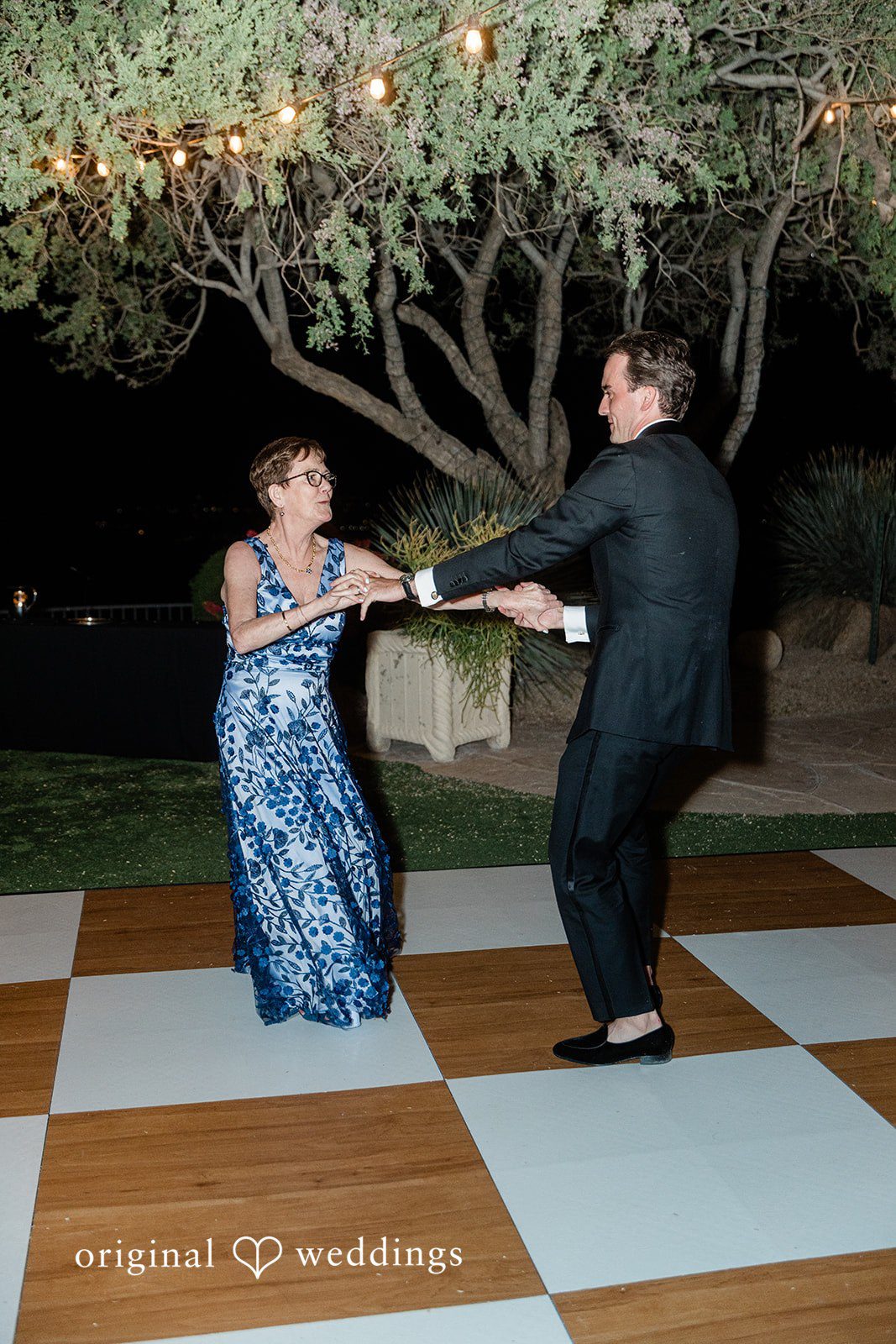 Kathryn + Calum Groom dancing with his mother at the reception