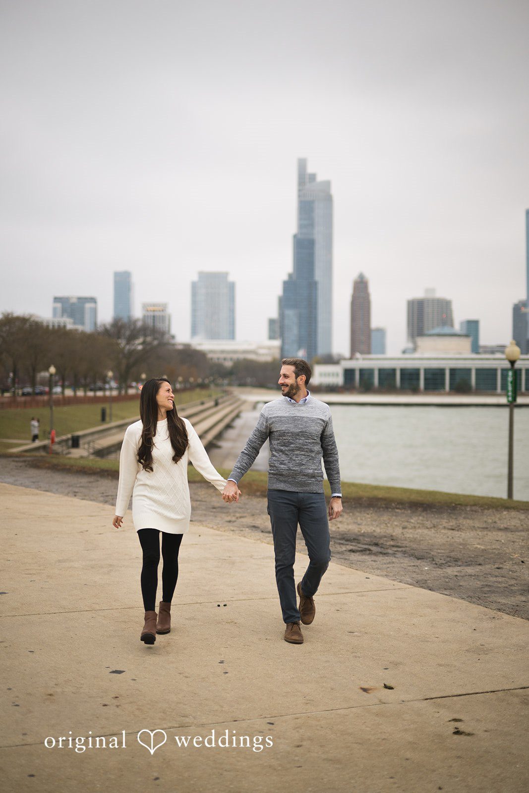 Chicago Engagement Photographers at Adler Planetarium | Monica & Dj -