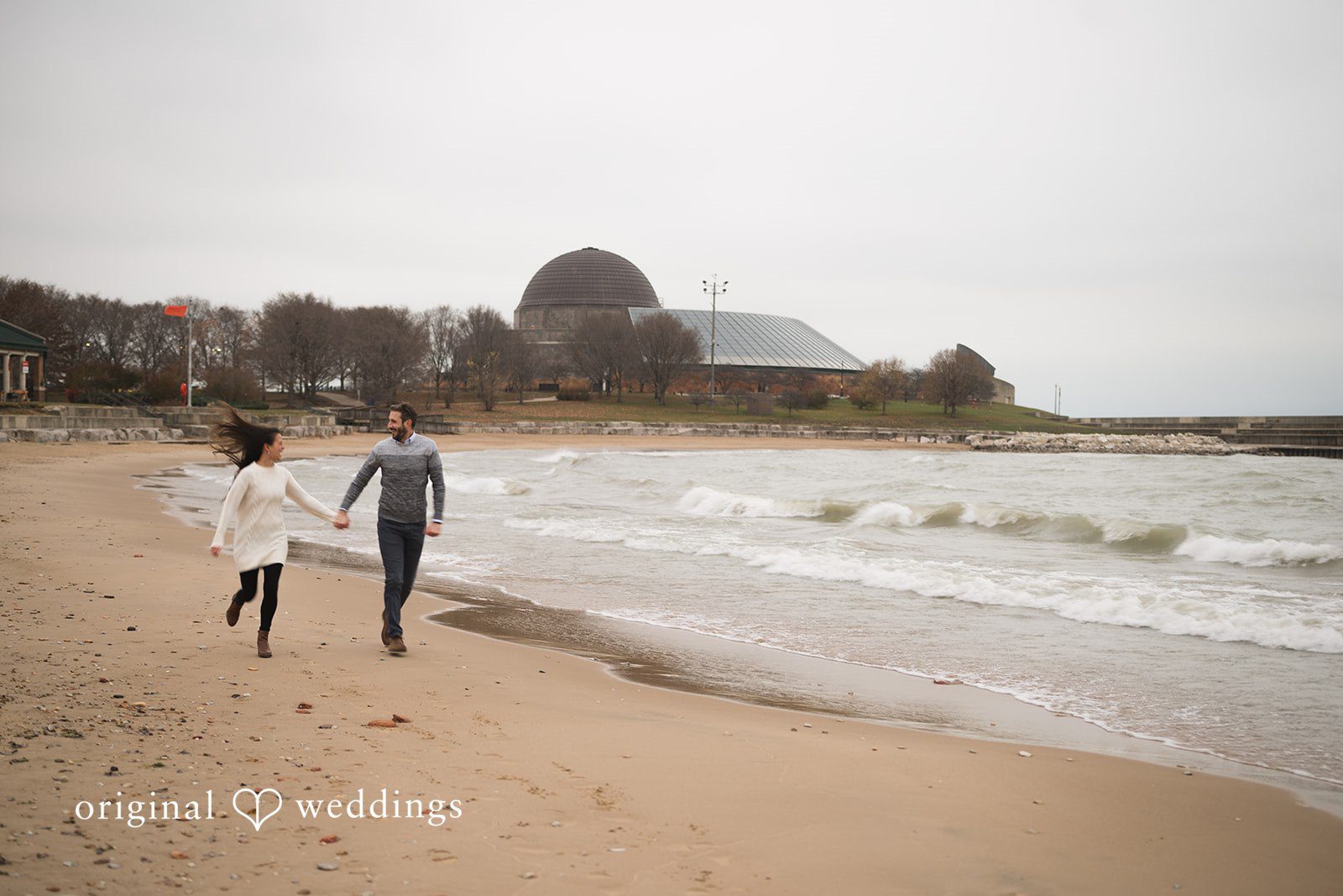 Chicago Engagement Photographers at Adler Planetarium | Monica & Dj -