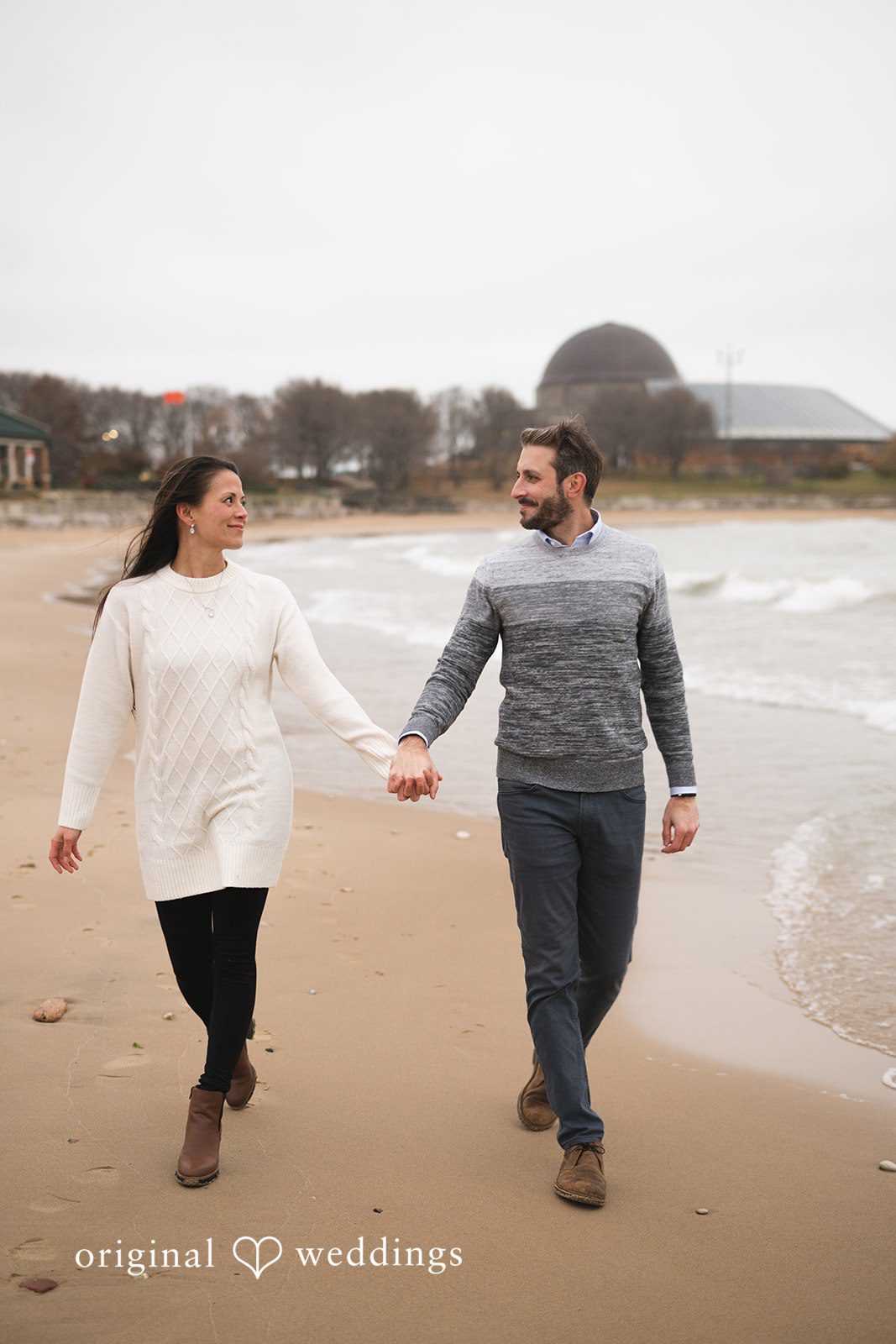 Chicago Engagement Photographers at Adler Planetarium | Monica & Dj -