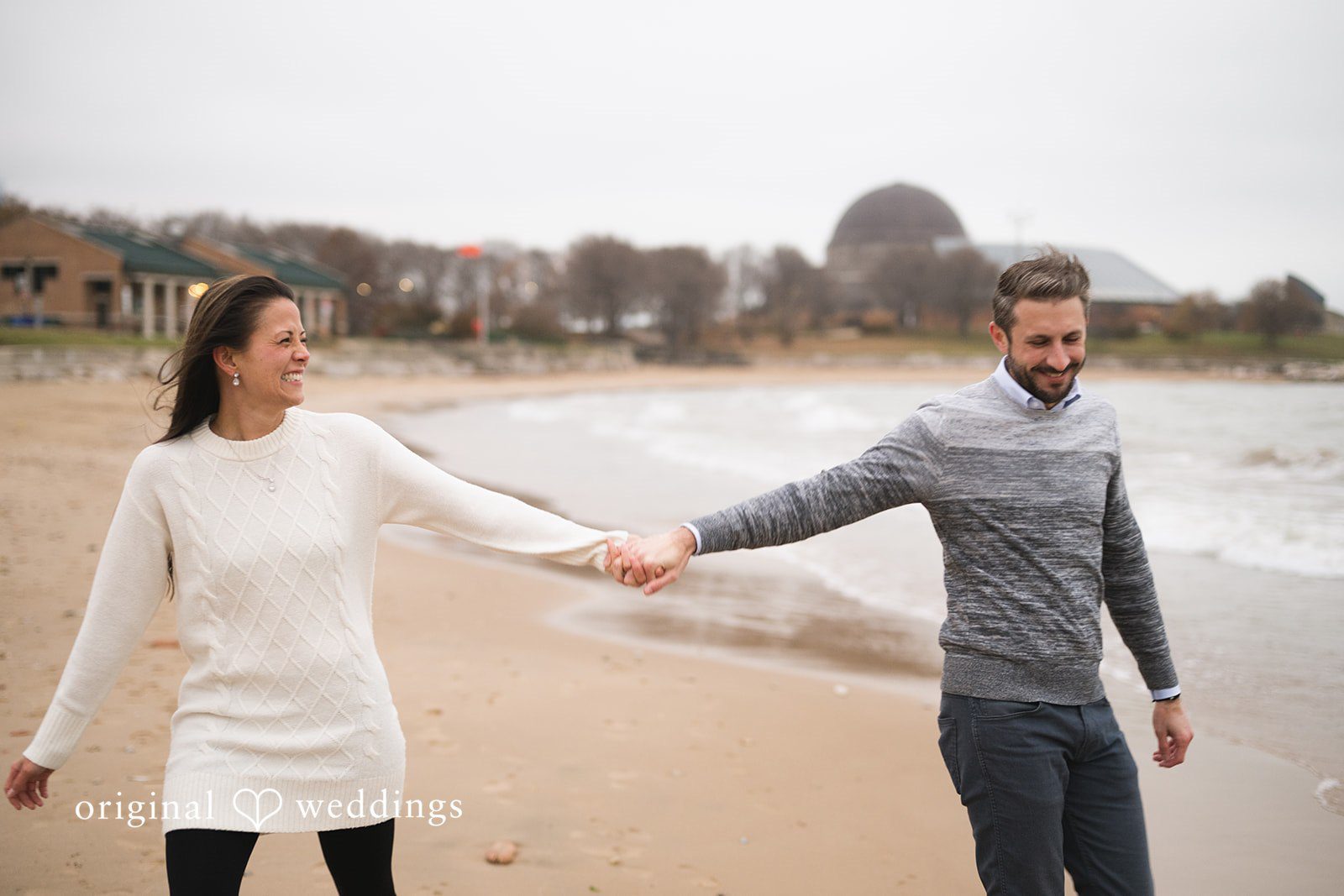 Chicago Engagement Photographers at Adler Planetarium | Monica & Dj -