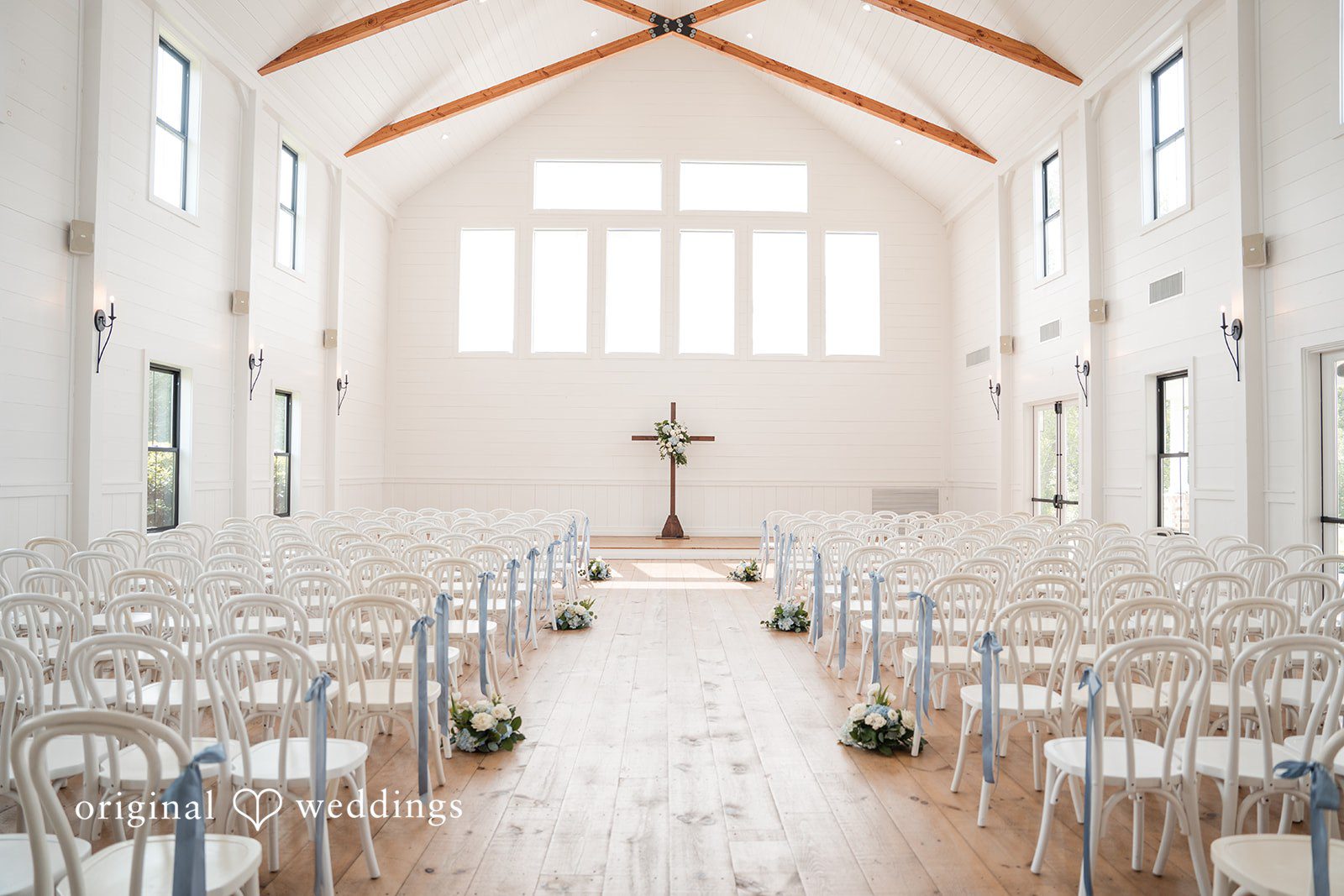 Kennedy + Collin The wedding ceremony hall in Arrowhead Hill at Lakota