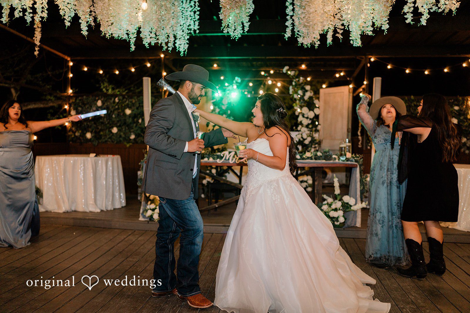 The couple plays the night away