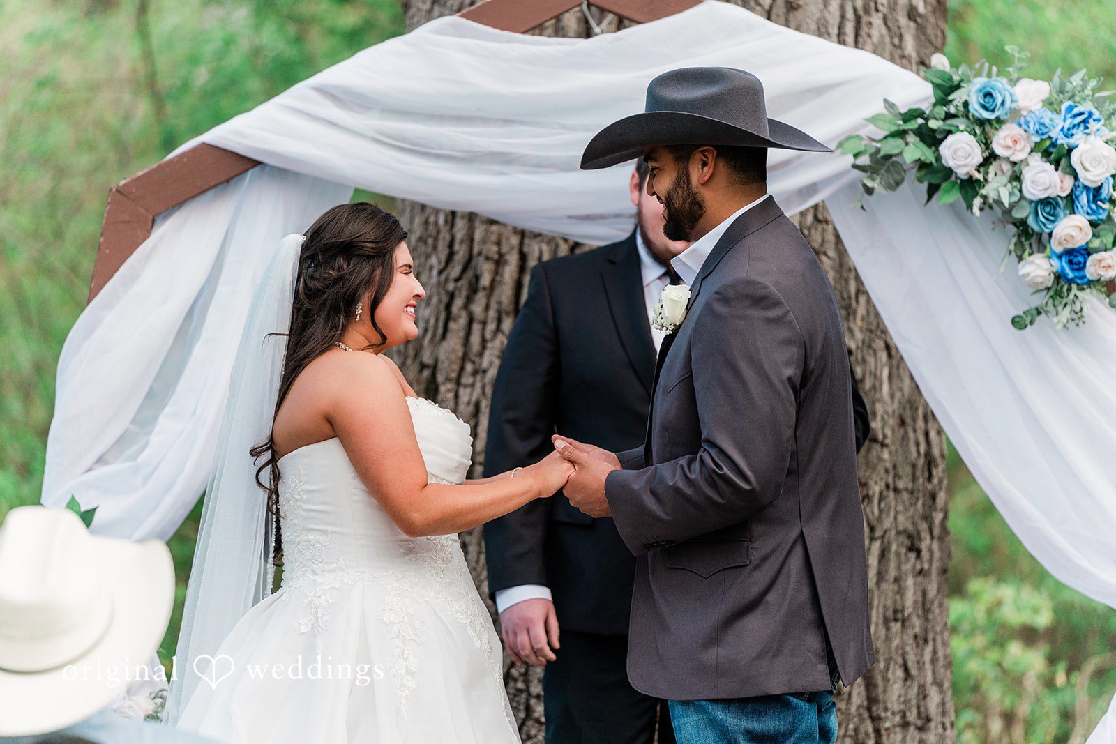 The couple about to exchange marital vows
