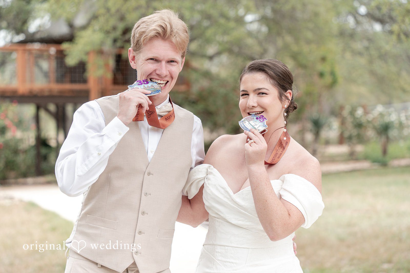 Hannah + Will Fun and joyful couple portraits of bride and groom