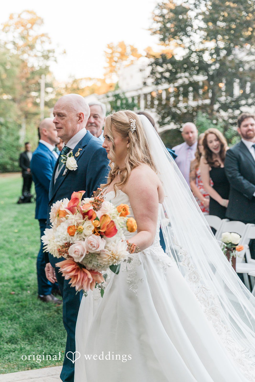 Shayna + Joseph Our Boston wedding photographer captured the moment the bride's father walked bride's down the aisle