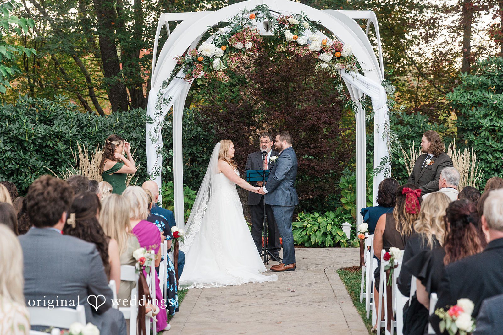 Shayna + Joseph The bride and groom at their wedding ceremony