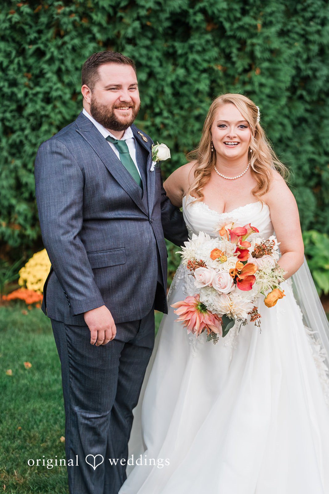 Shayna + Joseph A stunning portrait of the couple in the outdoor space