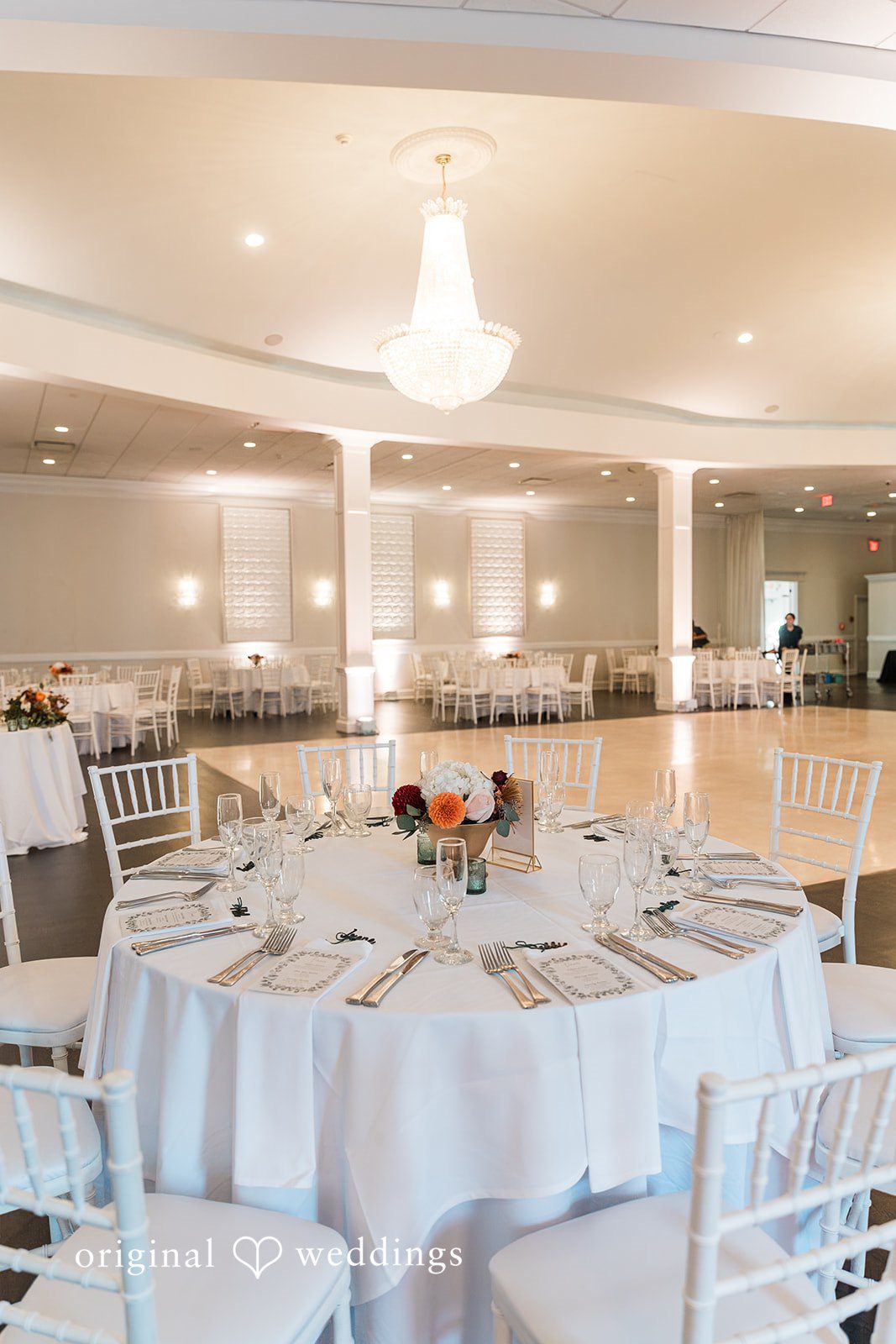 Shayna + Joseph Decorated tables at the Avenir reception hall