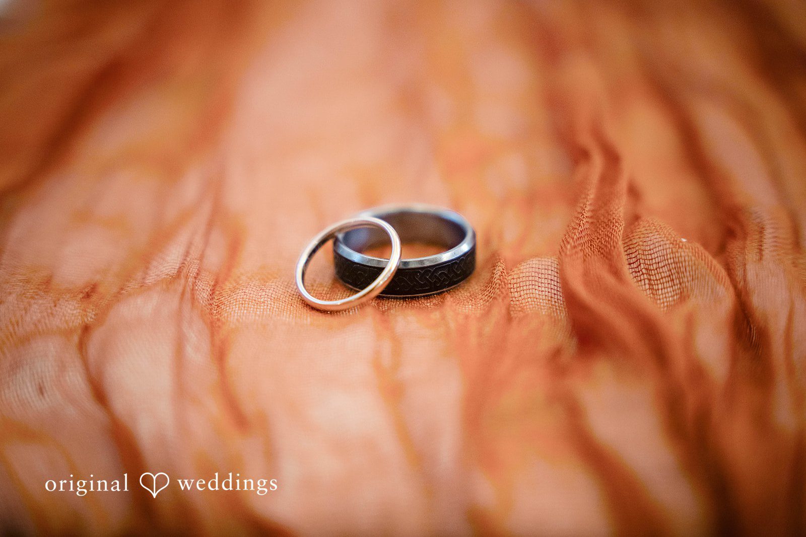 William + Alicia Elegant rings close-up photography at Barnwood Events