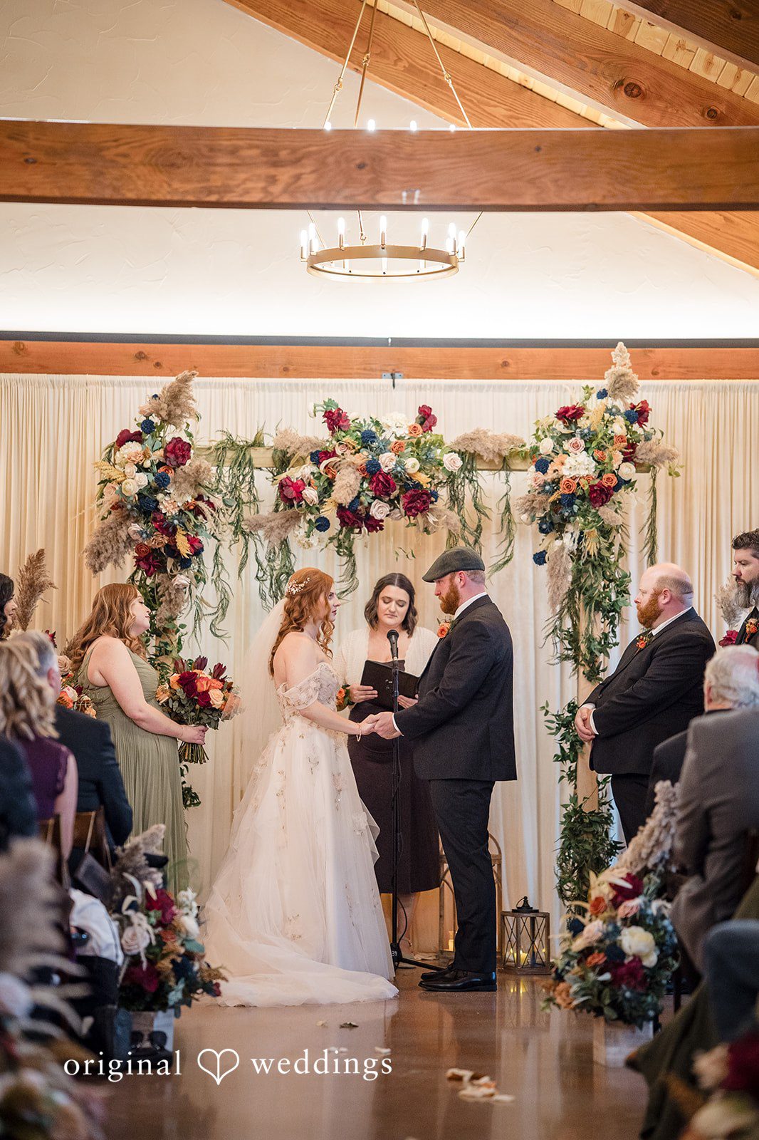 William + Alicia Beautiful couple ceremony photography at Barnwood Events