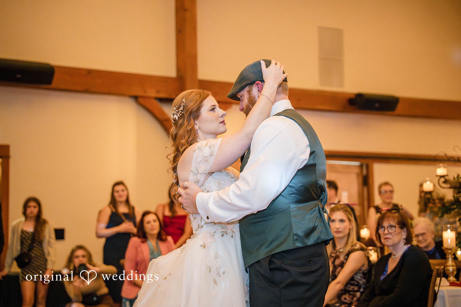 William + Alicia Beautiful couple interaction during dance at Barnwood Events