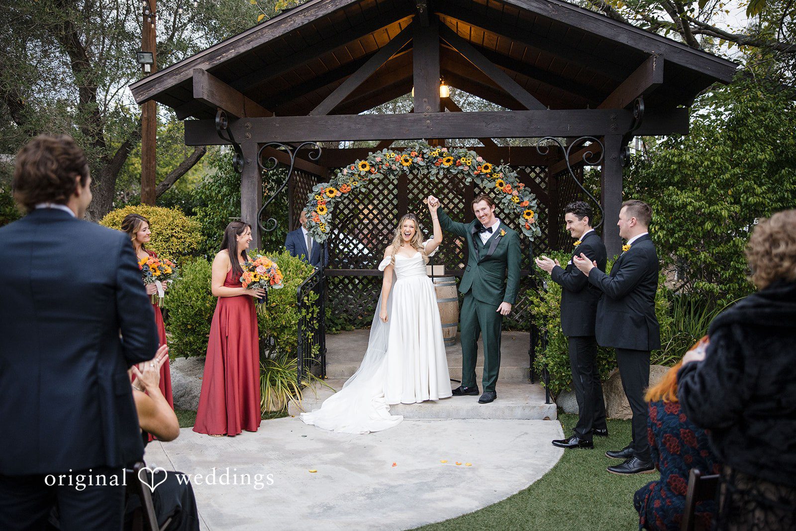 Olivia + Connor Newlywed portrait after the wedding ceremony