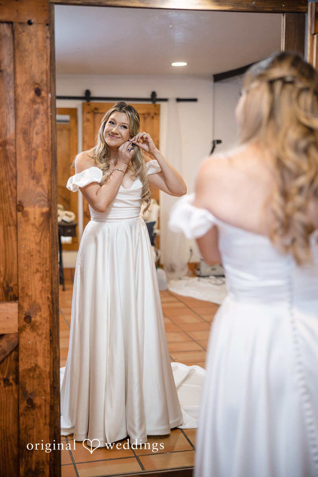Olivia + Connor Bridal portrait after getting ready for the ceremony