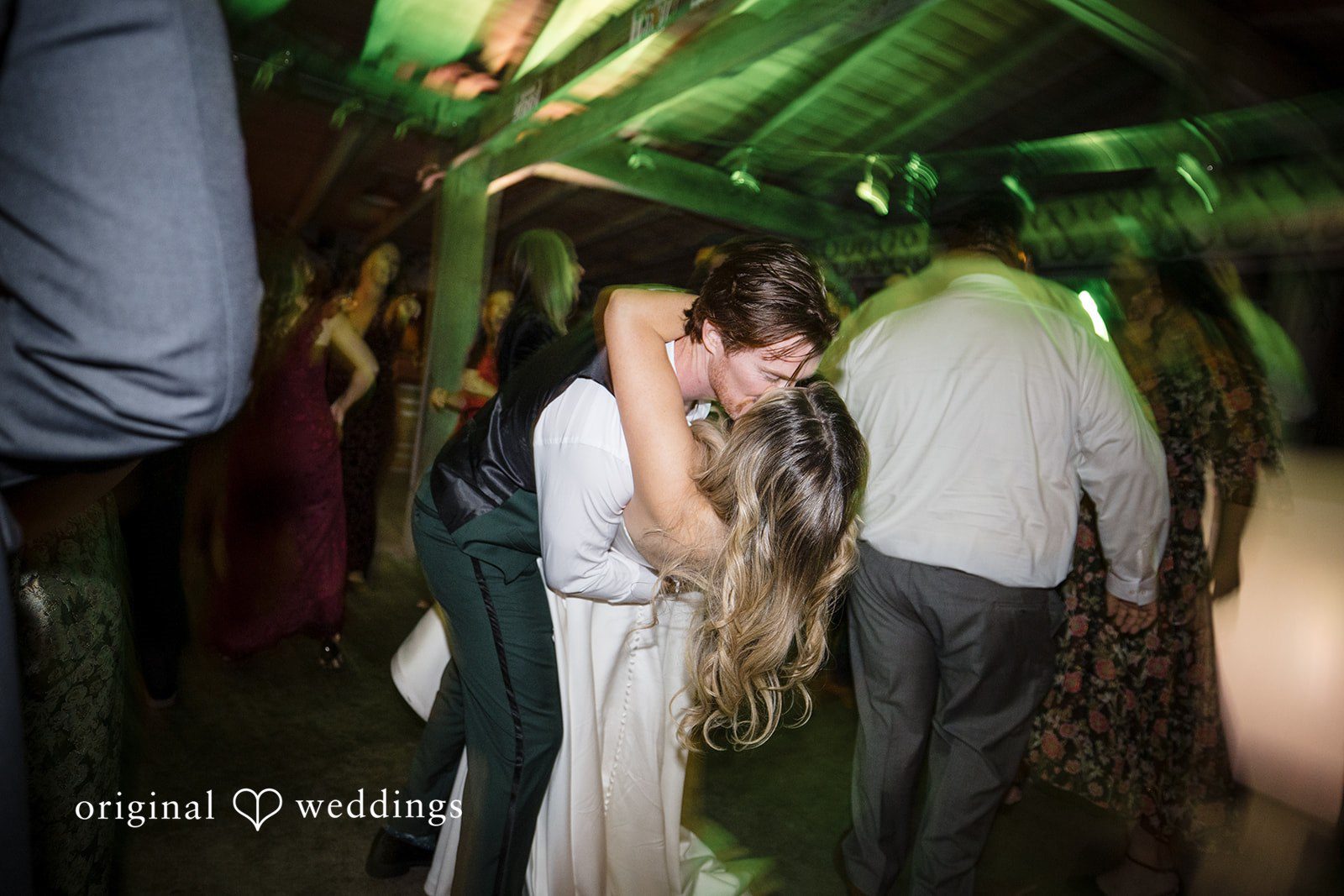 Olivia + Connor Bride and groom enjoying fun moments together on the dance floor