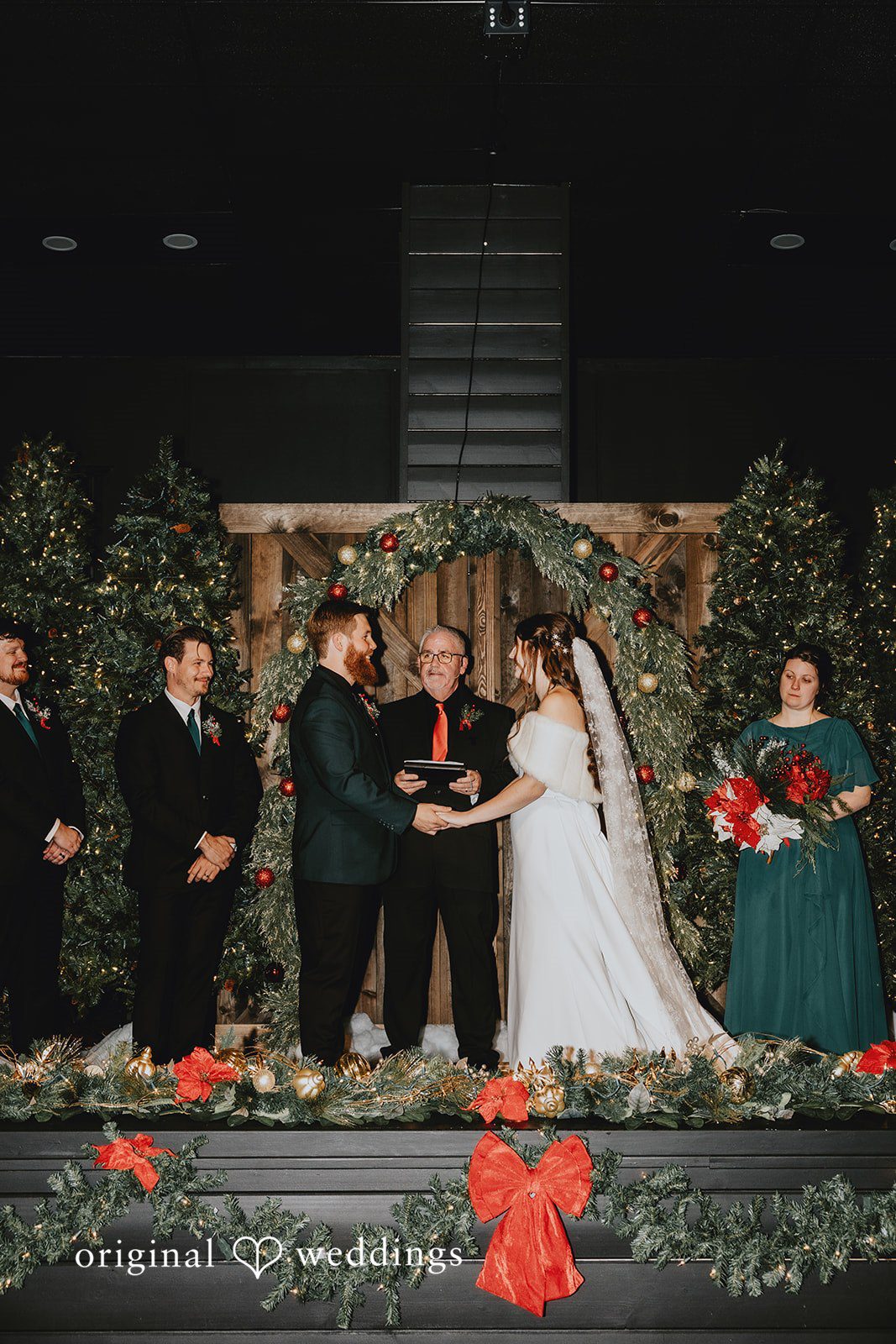 Emotional church wedding moment captured by Oklahoma City wedding photographers from Original Weddings