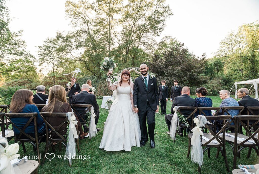 NYC wedding photography at Bird and Bottle Inn capturing couple smiling together  by Original Weddings