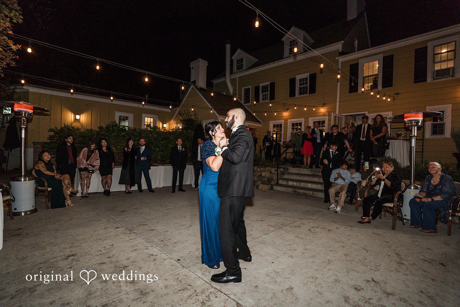 Groom enjoying dance moment with someone
