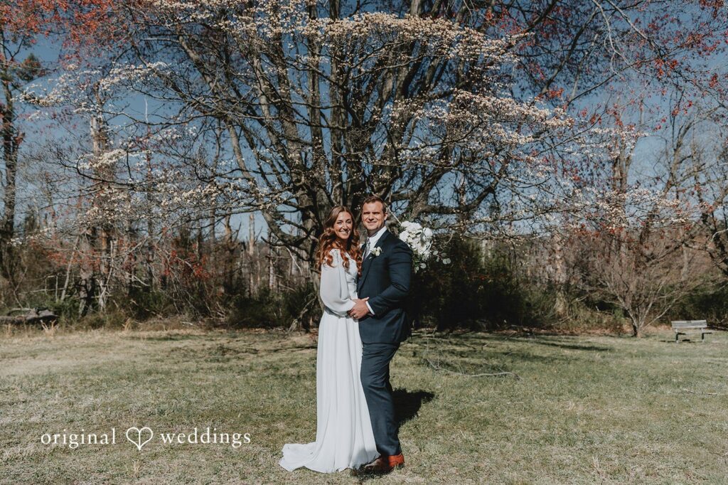 Bride and groom portrait captured by Philadelphia Wedding Photographers at Blue Bell Inn, Original Weddings