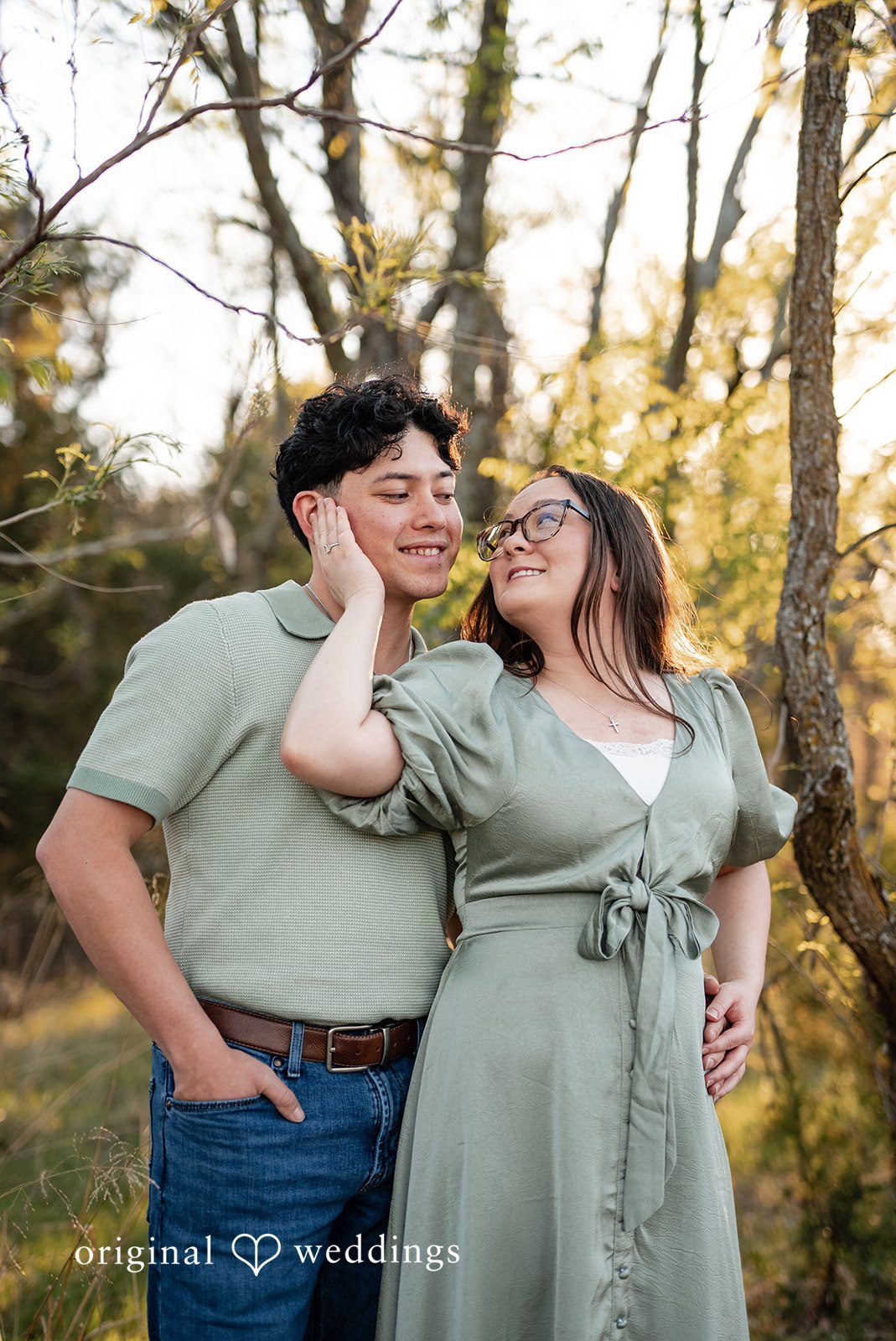 A stunning portrait of the couple