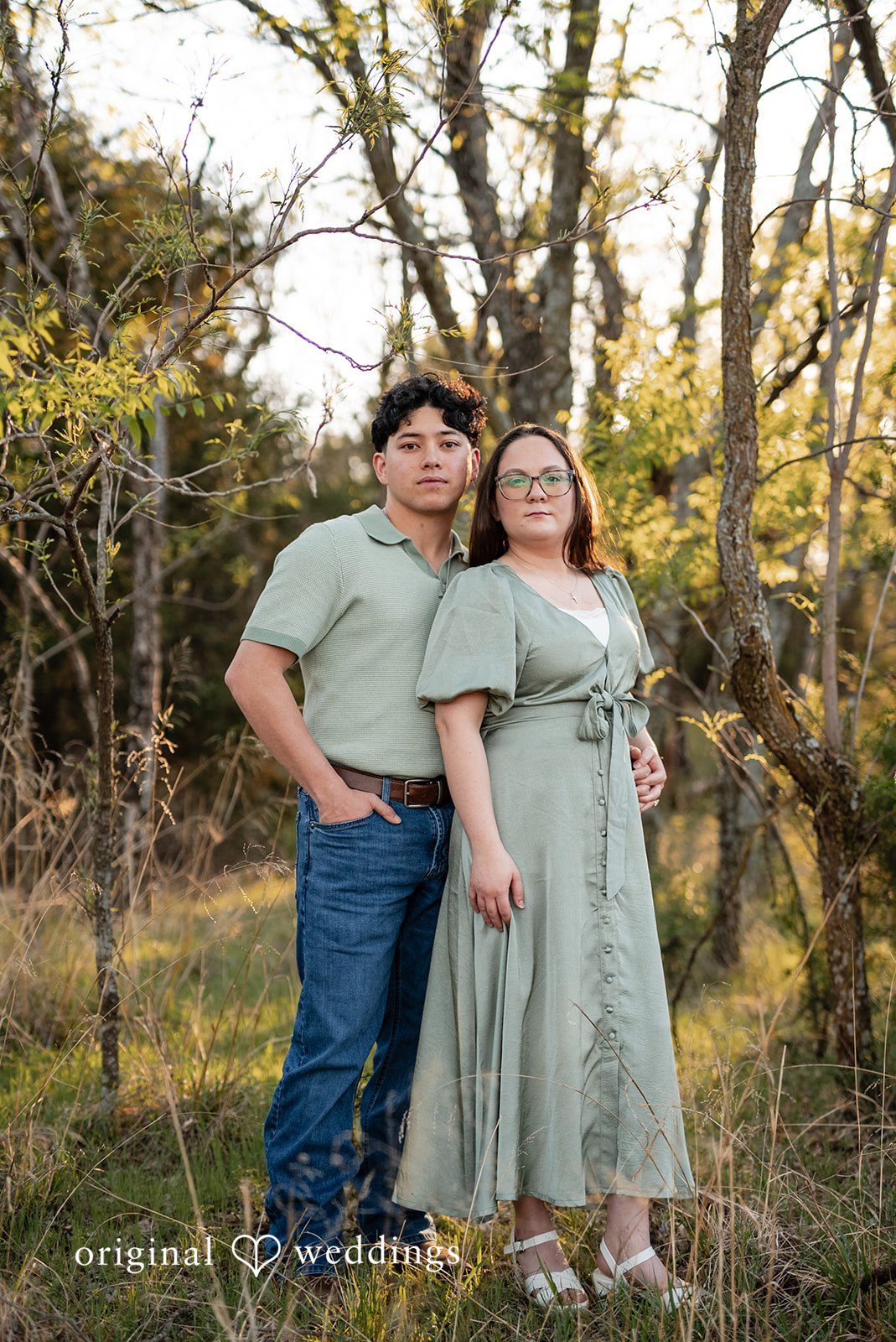 The couple dazzles in elegance