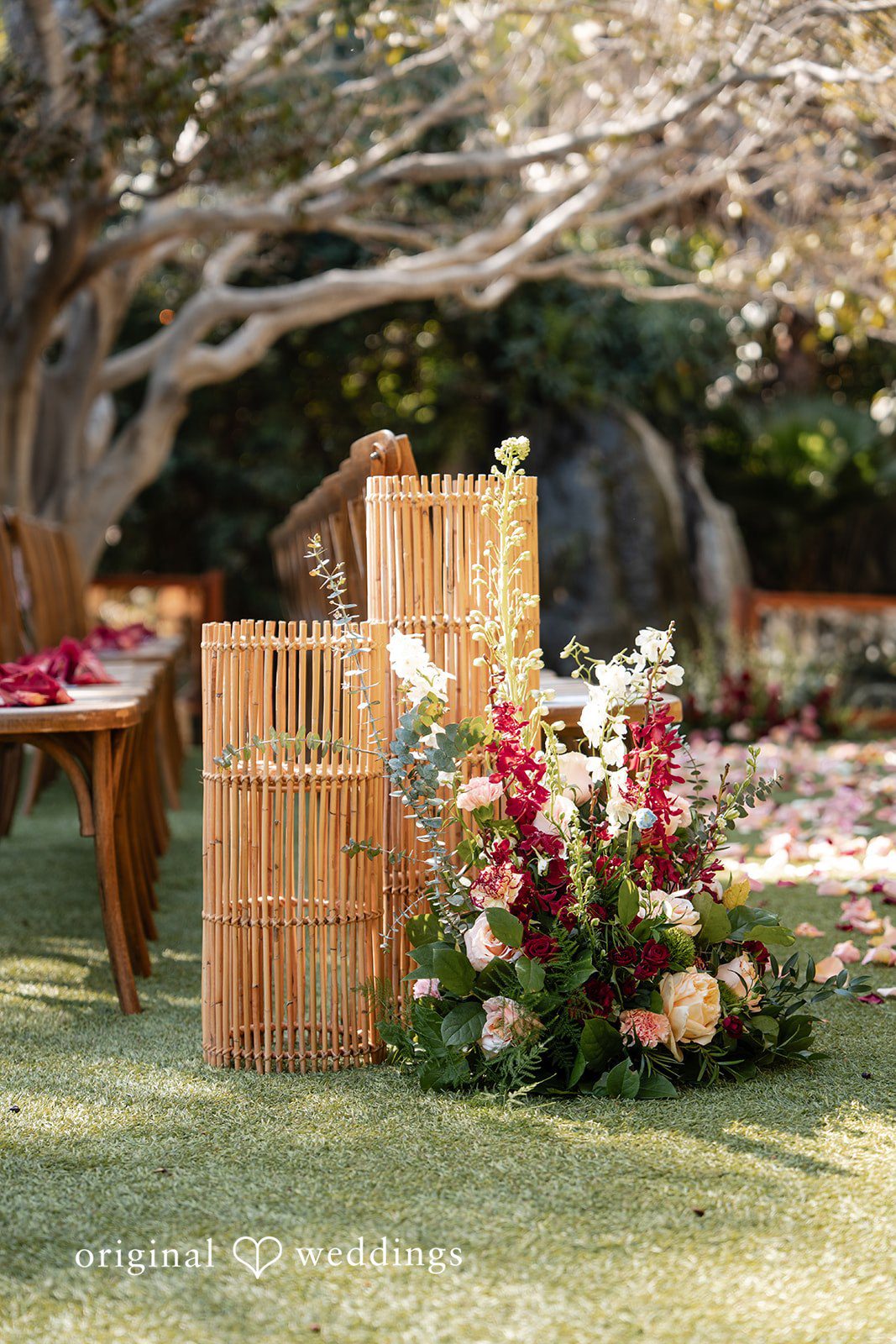 The details from the wedding ceremony