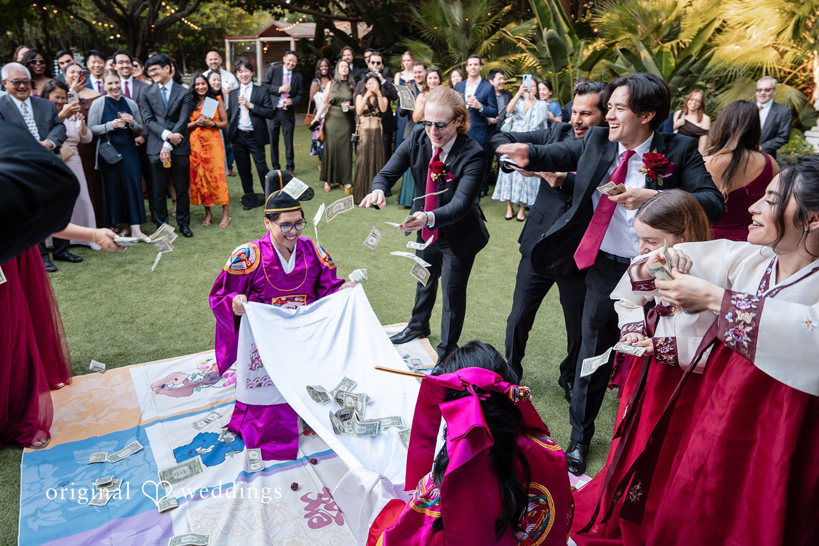 A joyful moment from the couple’s traditional moment