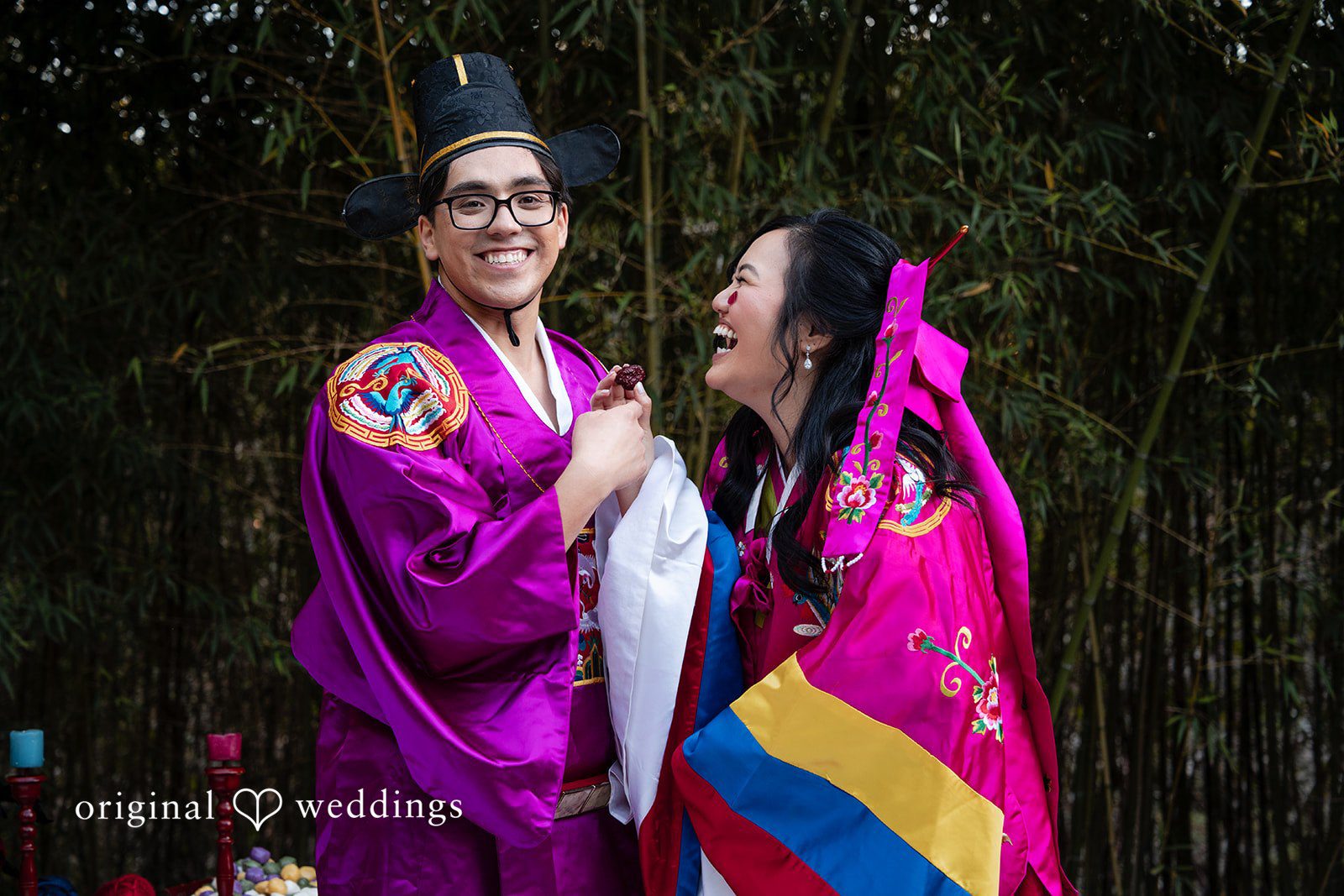 The couple all joyful