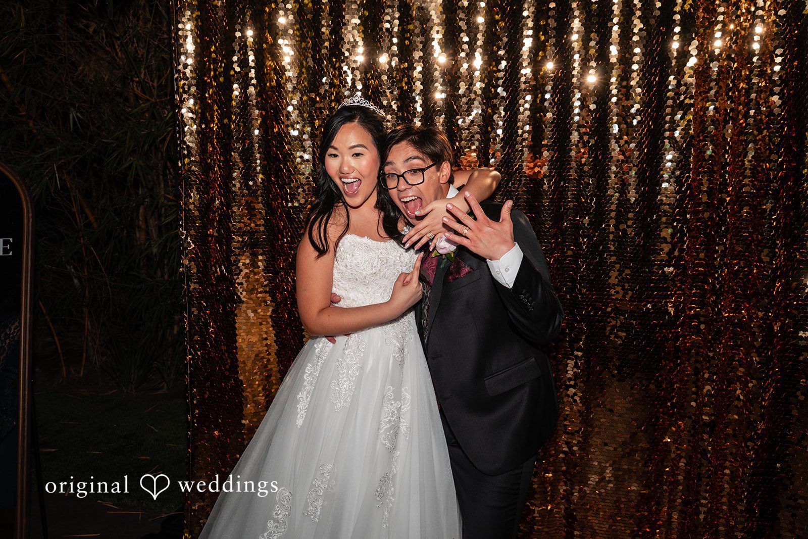 The couple, all joyful