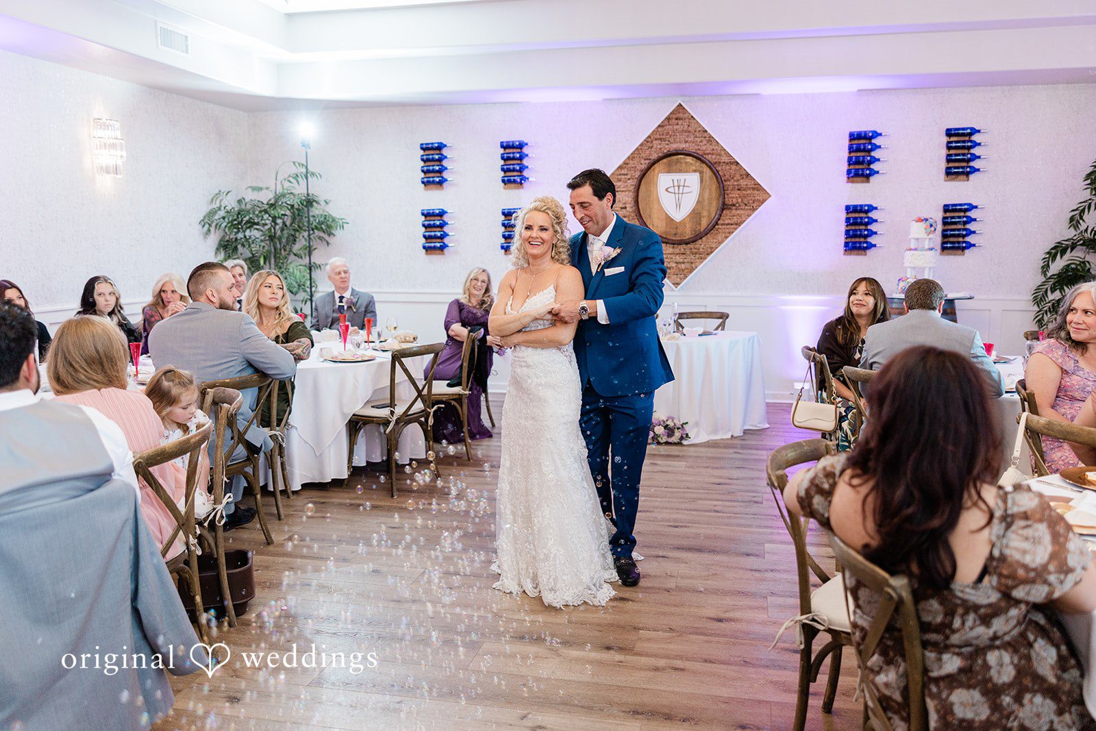 Couple share first dance at Calvary Chapel Bible Fellowship.