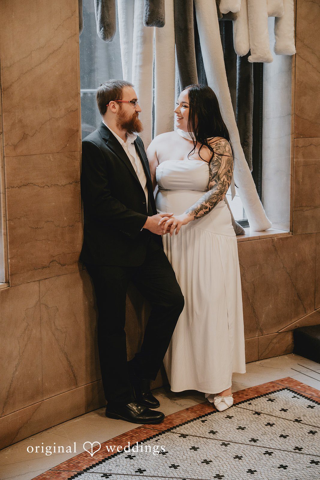 A stunning portrait of the couple