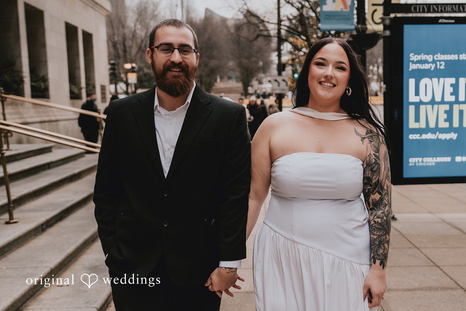 A beautiful portrait of the couple