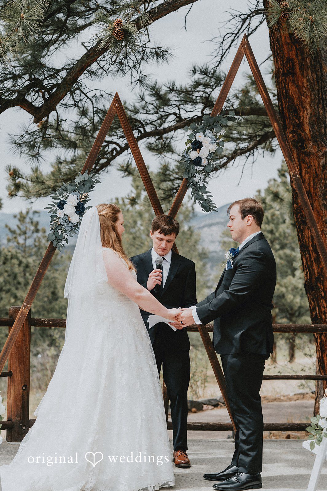 Kelsi + Christian The bride and groom exchange marital vows