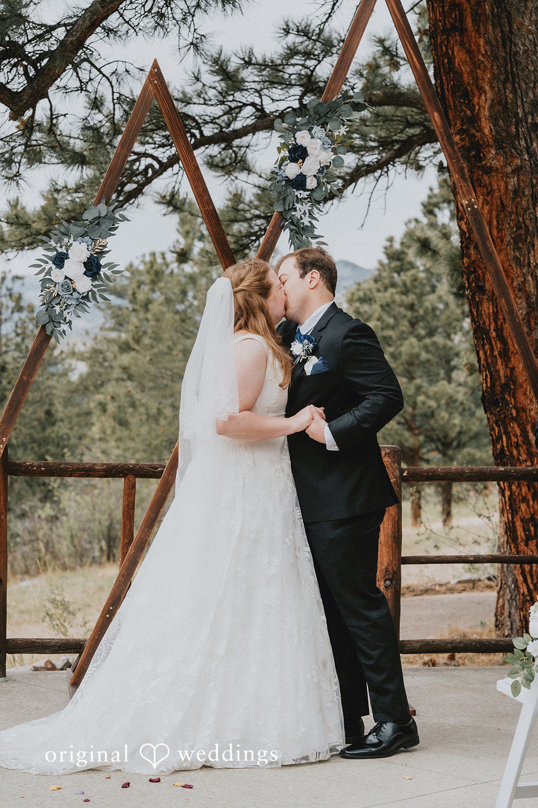 Kelsi + Christian The couple takes their first kiss