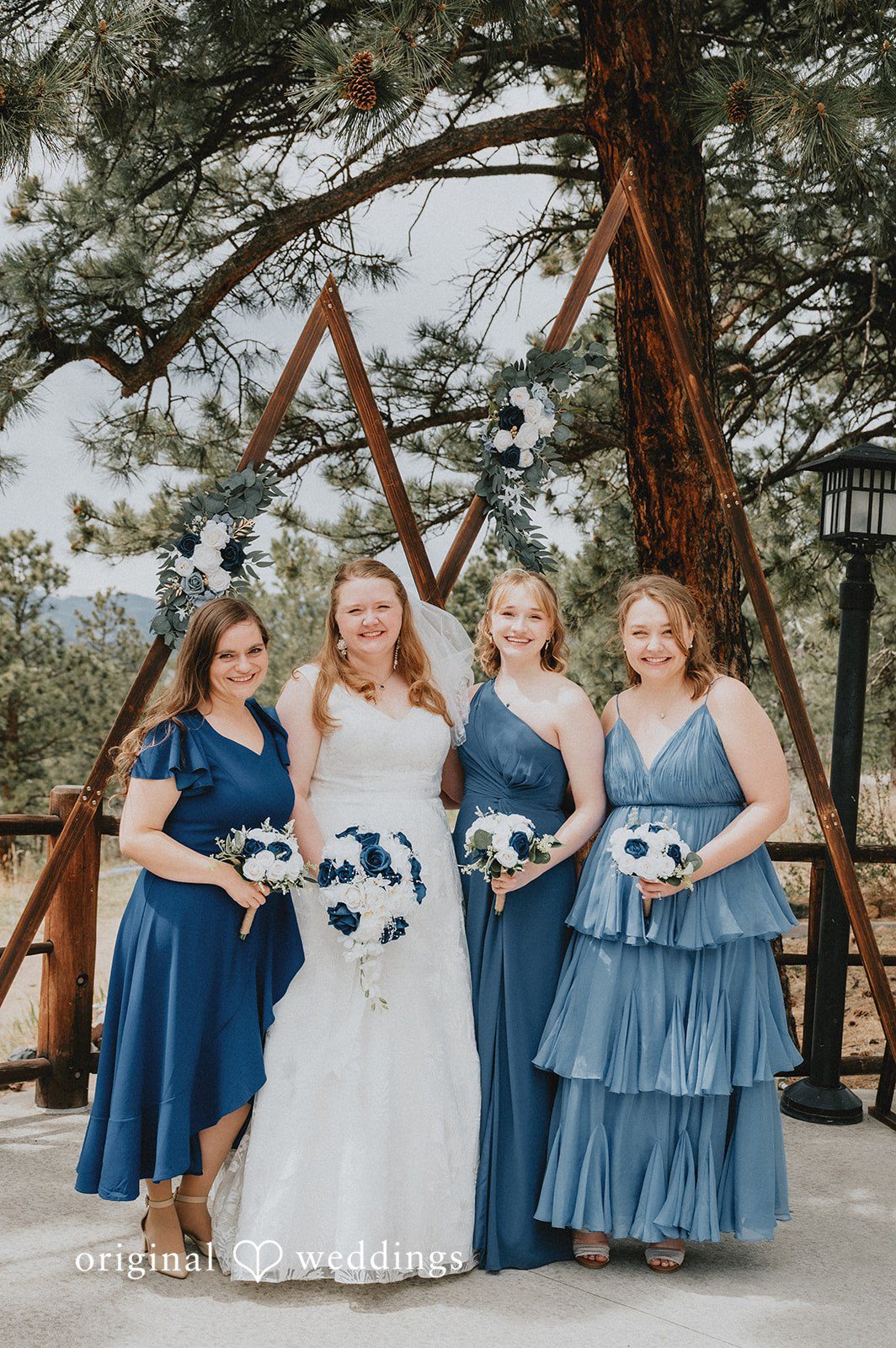 Kelsi + Christian The bride and her bridesmaids