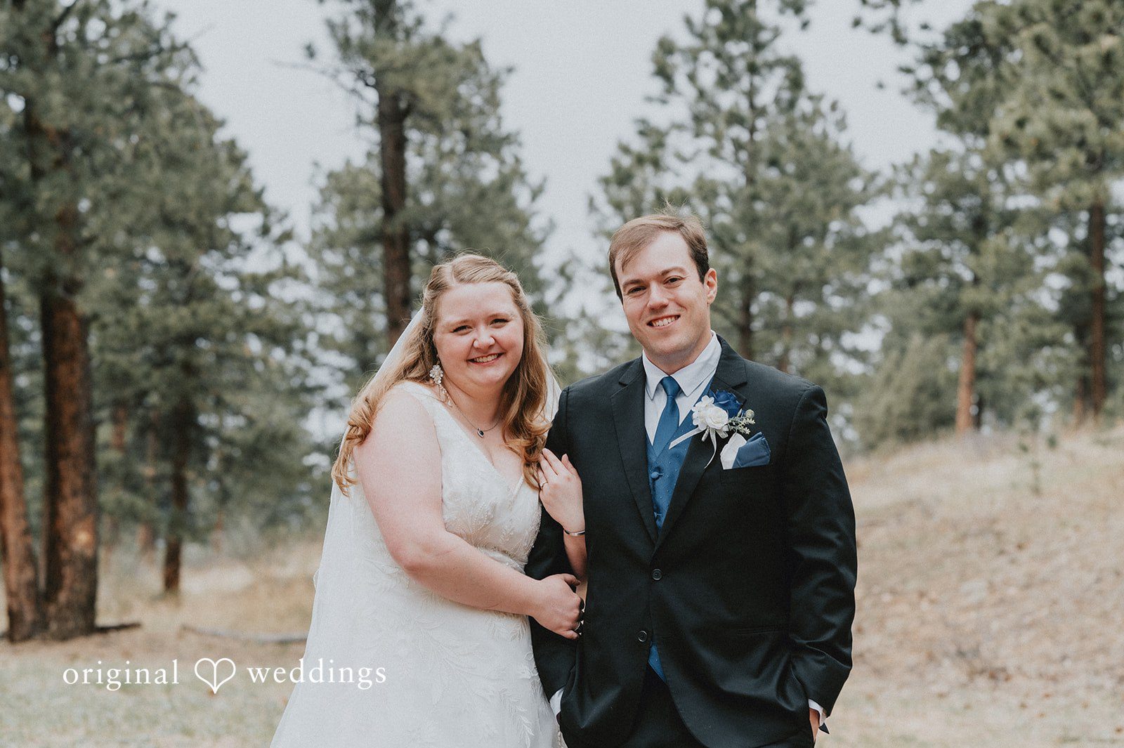 Kelsi + Christian Our Denver wedding photographers took a beautiful portrait of the couple