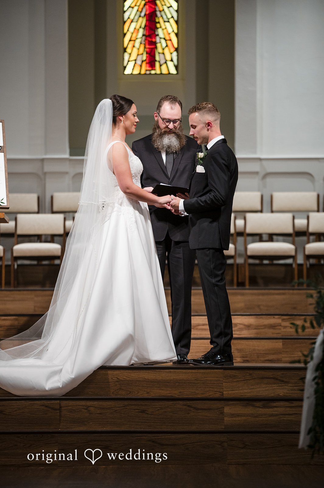 Beautiful ceremony moment at Christ Covenant Sandy Springs