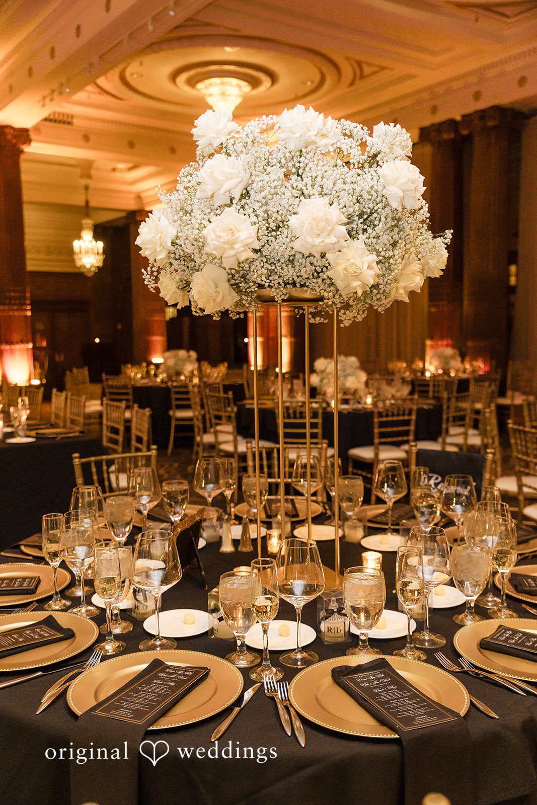 A close-up shot of the table details